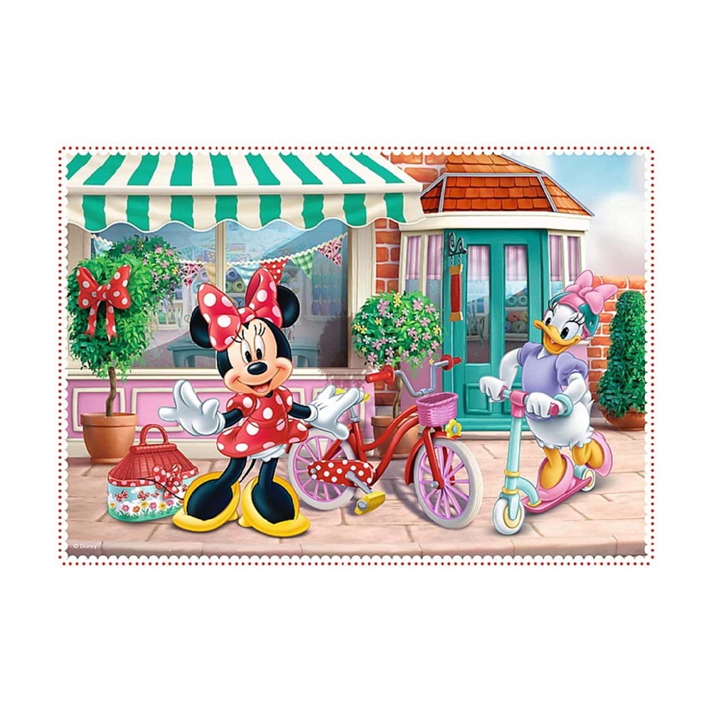 Σετ 4 σε 1 παζλ Trefl Minnie Mouse and Friends 12-15-20 & 24 τεμάχια 28,5X20,5cm (34355)