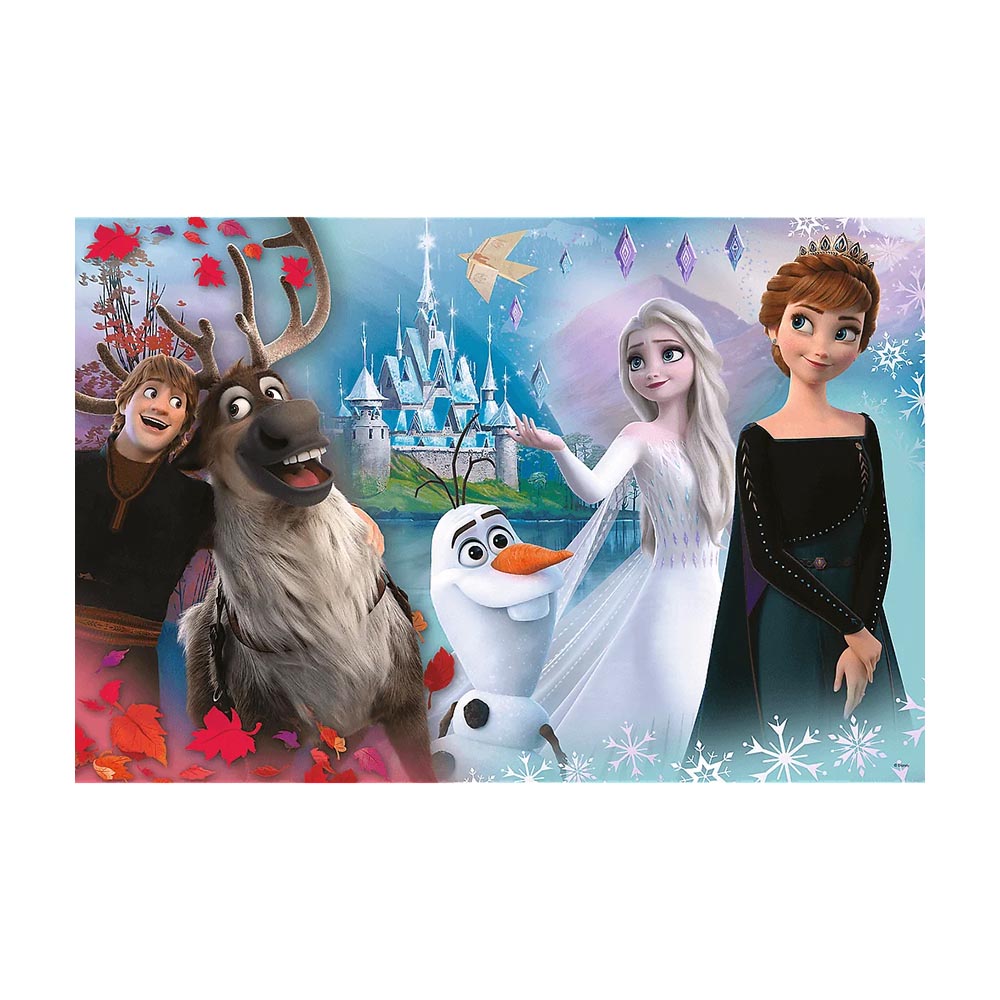 Παιδικό παζλ Super Shape XL Trefl Frozen The world of Anna and Elsa is fun 104 Pcs 60x40cm (50017)