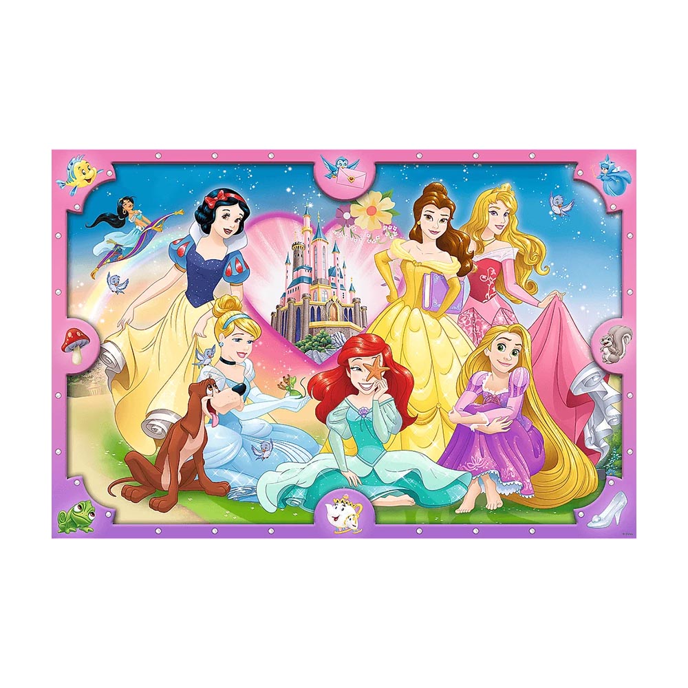 Παιδικό παζλ Super Shape XL Trefl The pink world of princesses 160 Pcs 60x40cm (50025)