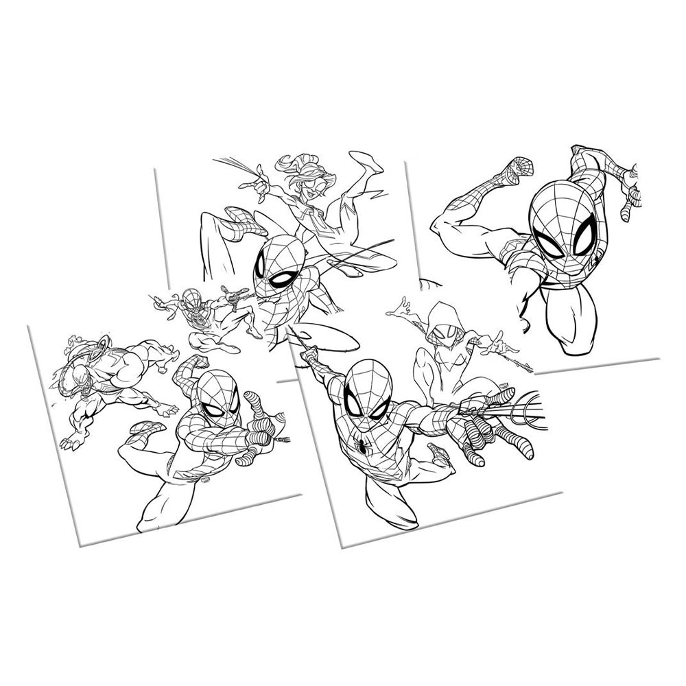 Σετ ζωγραφικής Marvel Spiderman σετ 4 καμβάδες και 4 μαρκαδόροι (000508324)