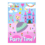 Προσκλήσεις πάρτυ σετ 6 τμχ The littlies party time princes (000646740I)