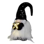 Διακοσμητικός Gnome άσπρο/μάυρο Dekoartikel με φωτιζόμενο led αστέρι (PM45982)