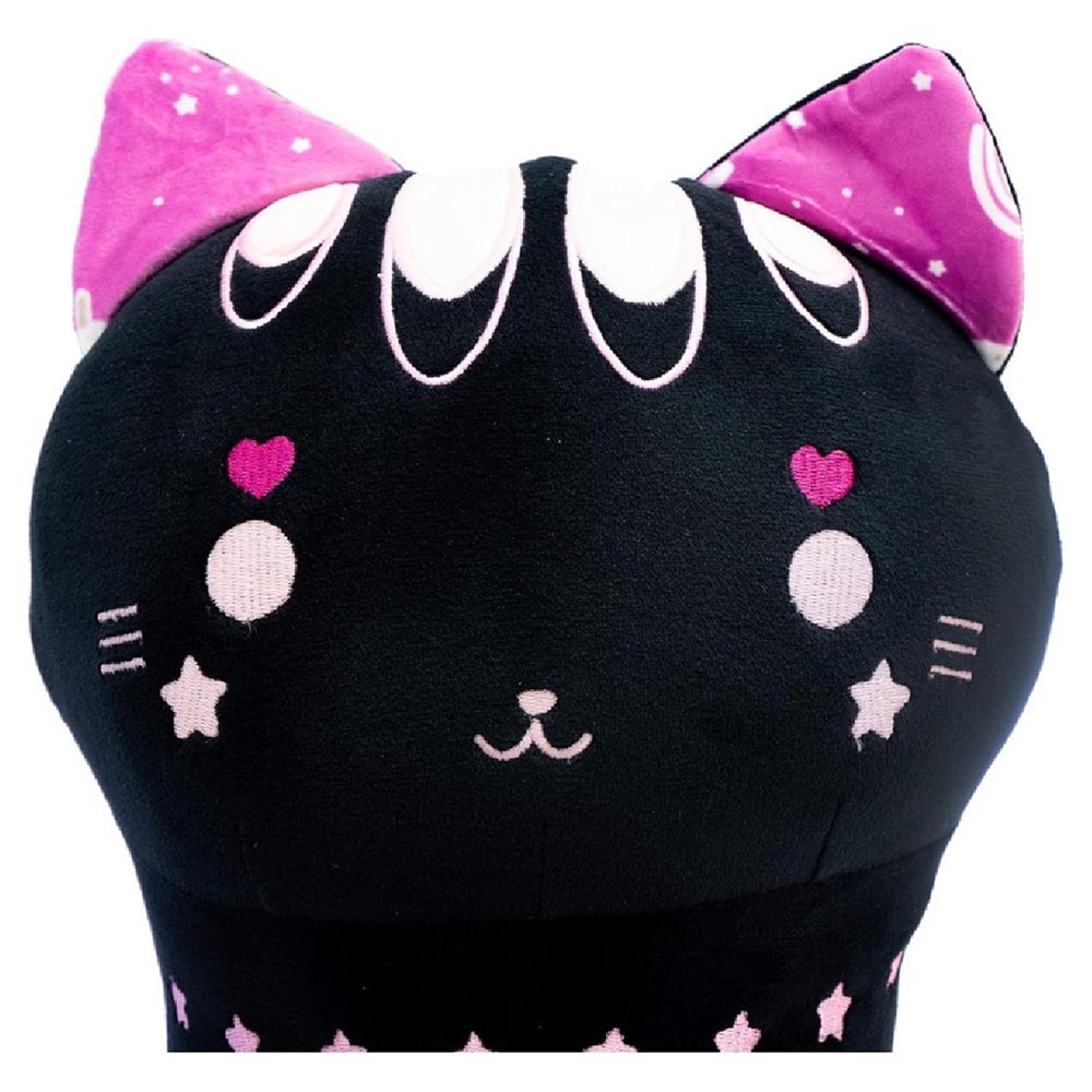 Παιδικό διακοσμητικό μαξιλάρι αγκαλιάς γάτα 60cm μαύρη Momomi (48203)