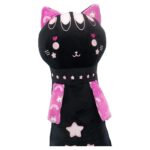 Παιδικό διακοσμητικό μαξιλάρι αγκαλιάς γάτα 80cm μαύρο Momomi (48102)
