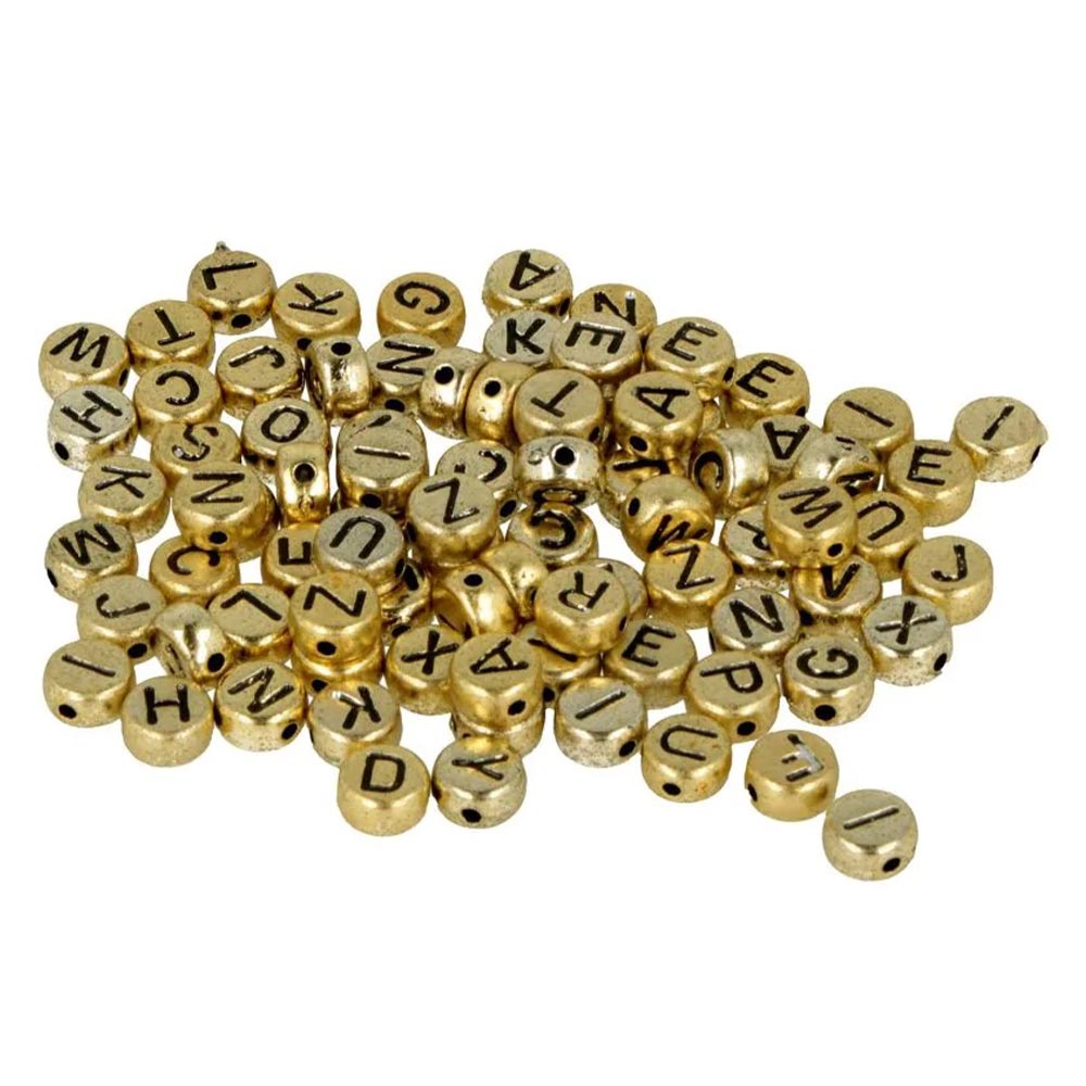 Χάντρες abc Artemio χρυσό/μαύρο 6mm σετ 300τμχ (11060776)