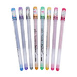 Σετ στυλό rollerball gel Glitter 8 χρωμάτων M&G 1mm (AGP13174)