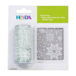 Αυτοκόλλητο στατικό Heyda 3 φύλλα A4 76mmΧ2m λευκές νιφάδες (203584482)