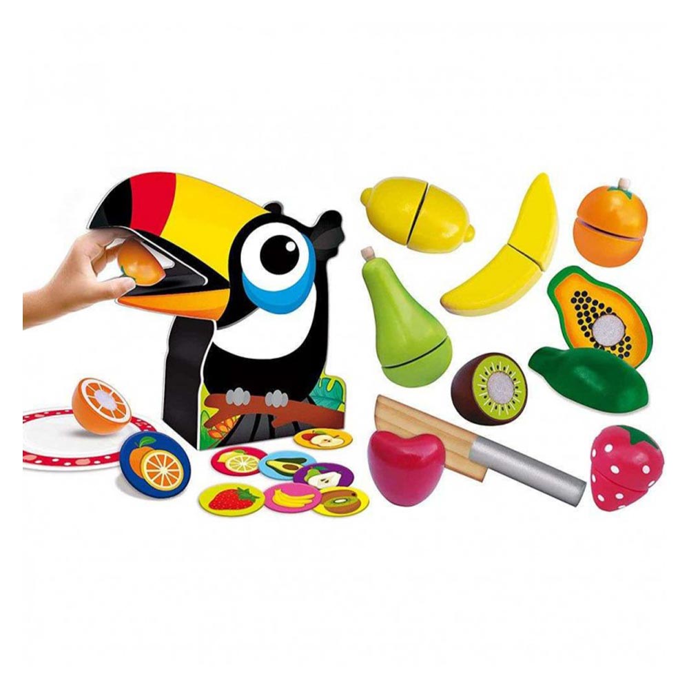 Εκπαιδευτικό παιχνίδι Lisciani baby montessori wood toucan breakfast (820-98378)