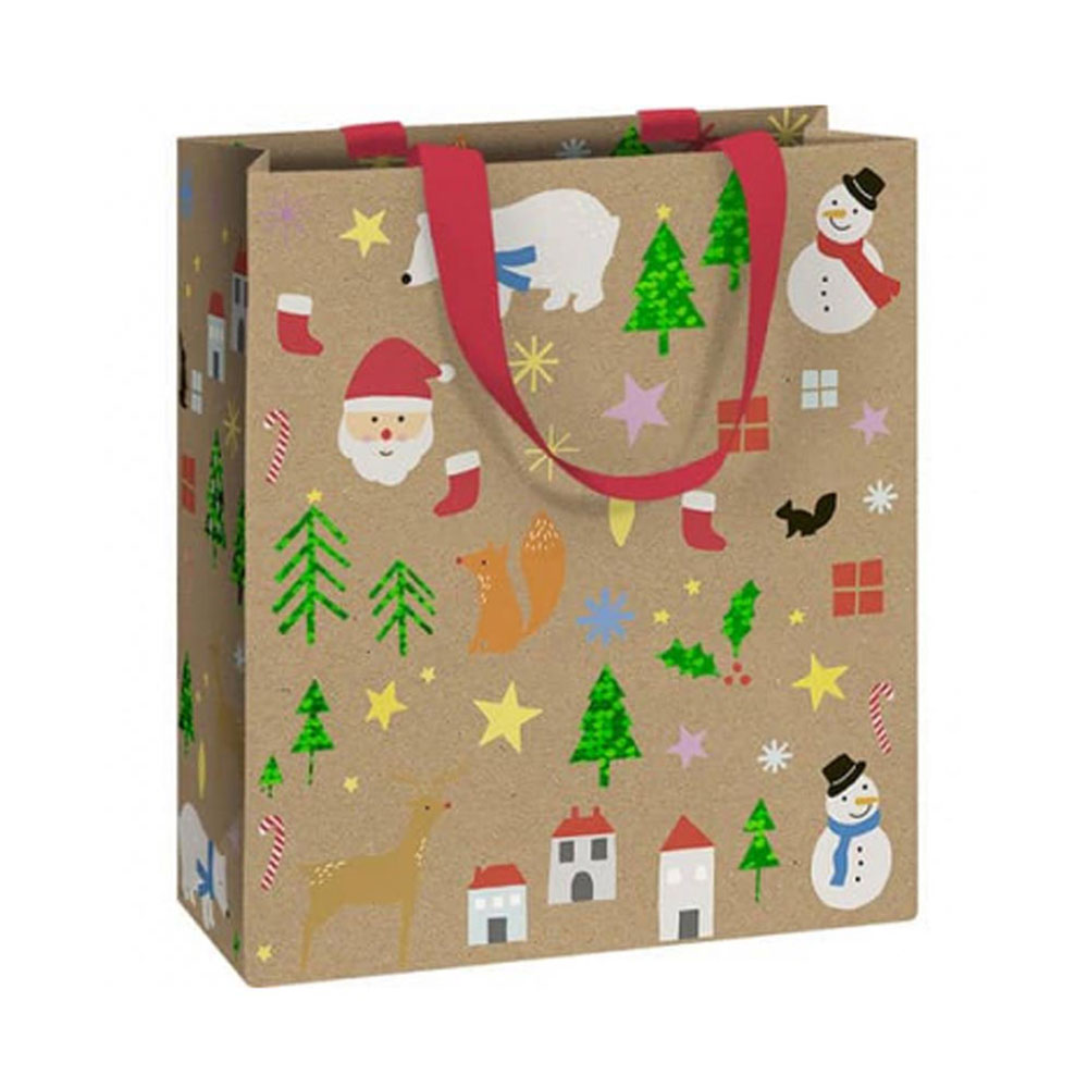Τσάντα δώρου Stewo χριστουγεννιάτικη 18Χ8Χ21cm (2543536960)