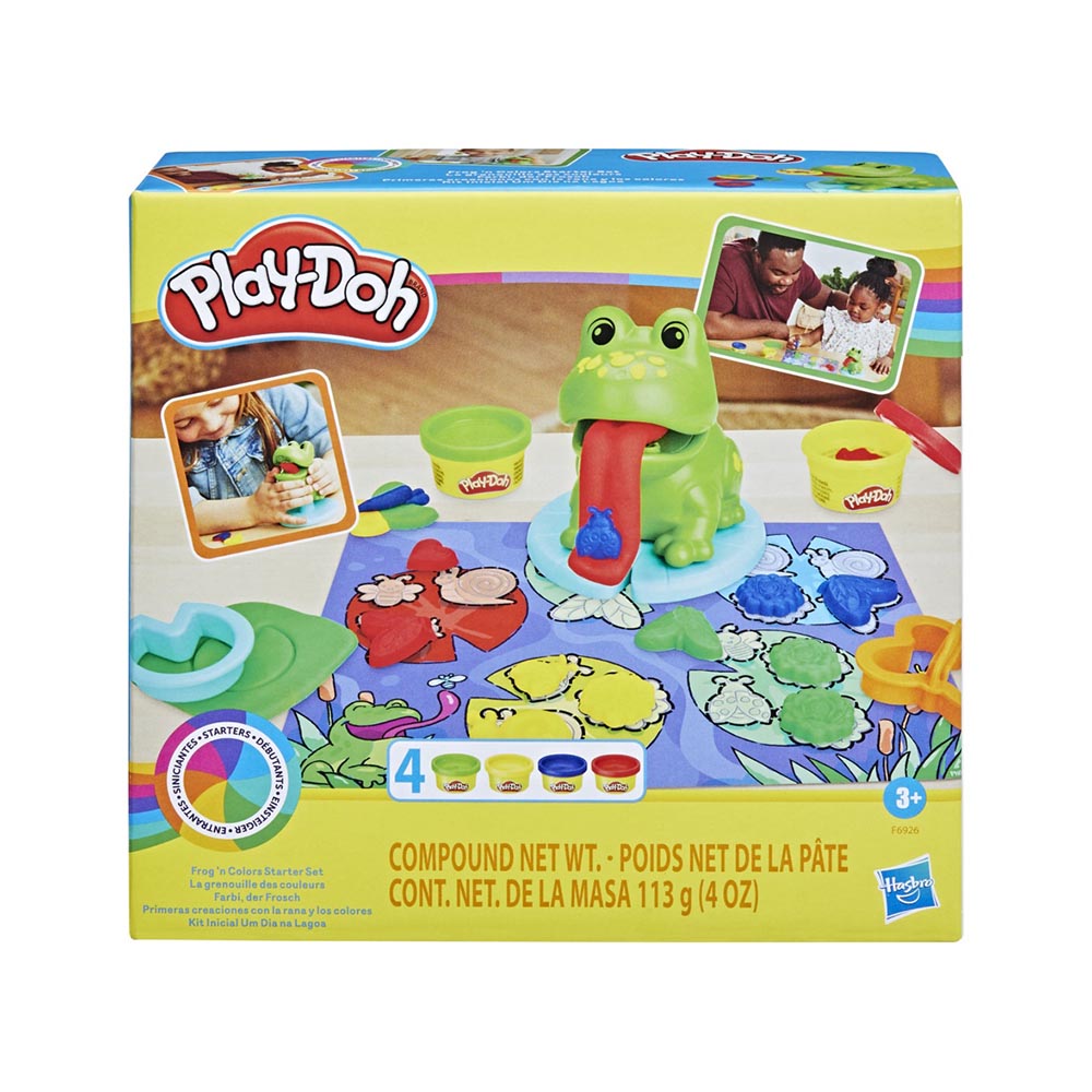 Πλαστελίνες Hasbro Play-Doh Frog And Colors Starter Set (F6926)