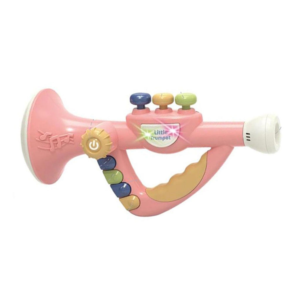 Παιδική μουσική τρομπέτα Junca με ήχο και φως σε χρώμα σομόν 31Χ19Χ10,6cm (05028661)