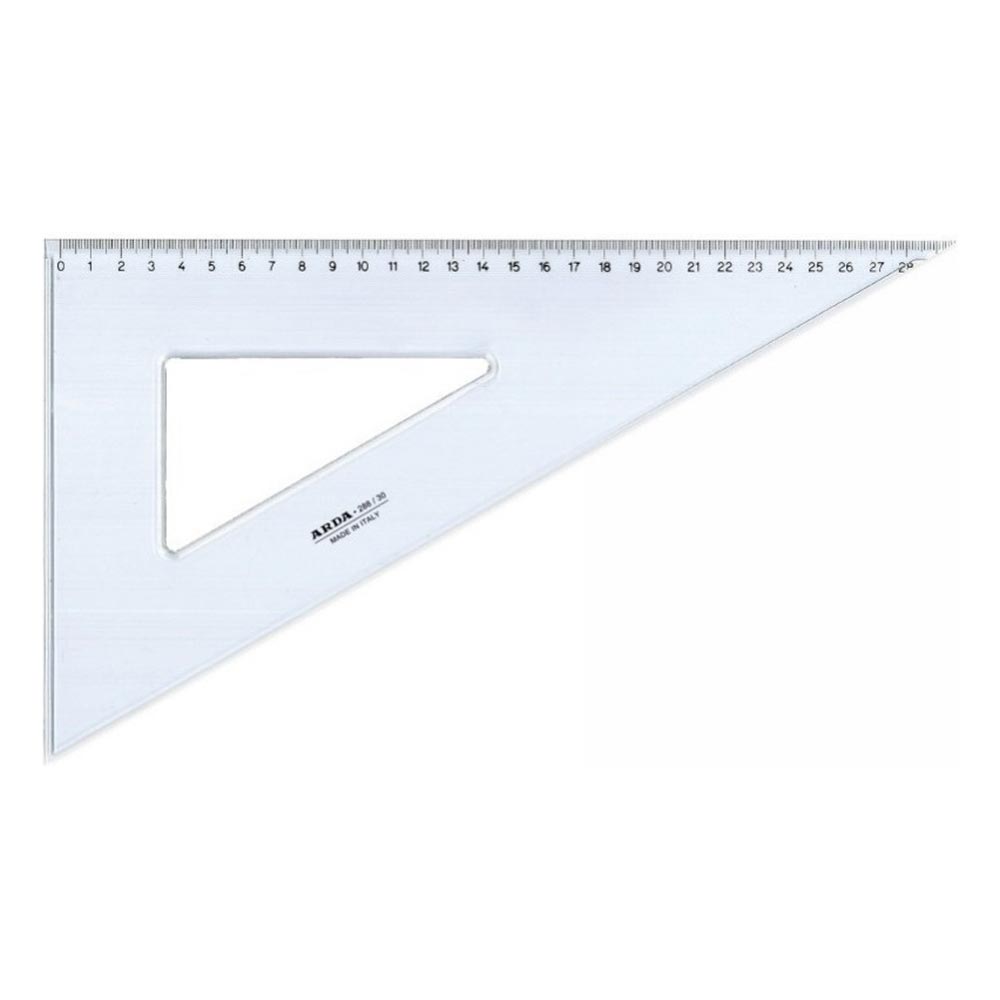 Τρίγωνο Arda 1 τεμάχιo 30cm 60° διάφανο (75200)