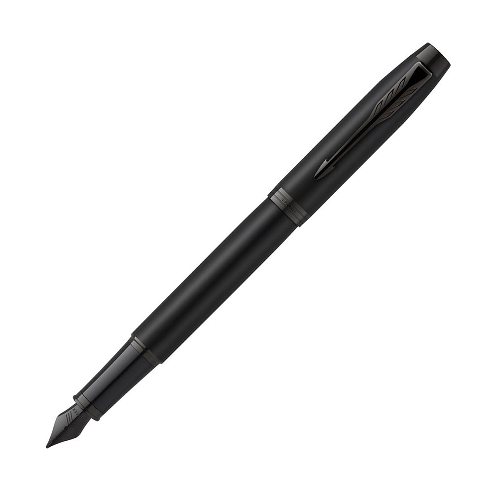 Πένα Parker Ι.Μ. Chrome Metallic Black BT με σημειωματάριο (1159.2301.62)