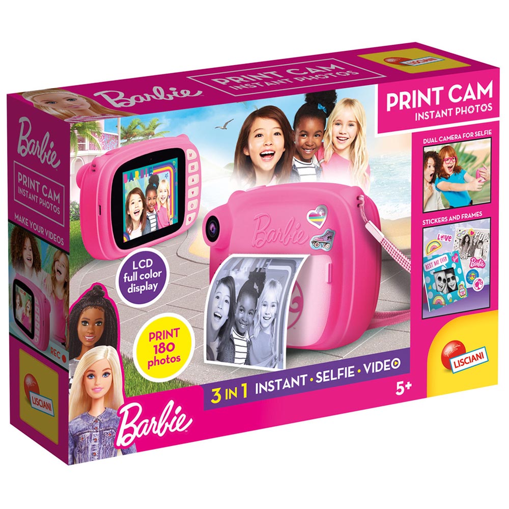 Φωτογραφική μηχανή Barbie Print Cam Compact Lisciani (97050)