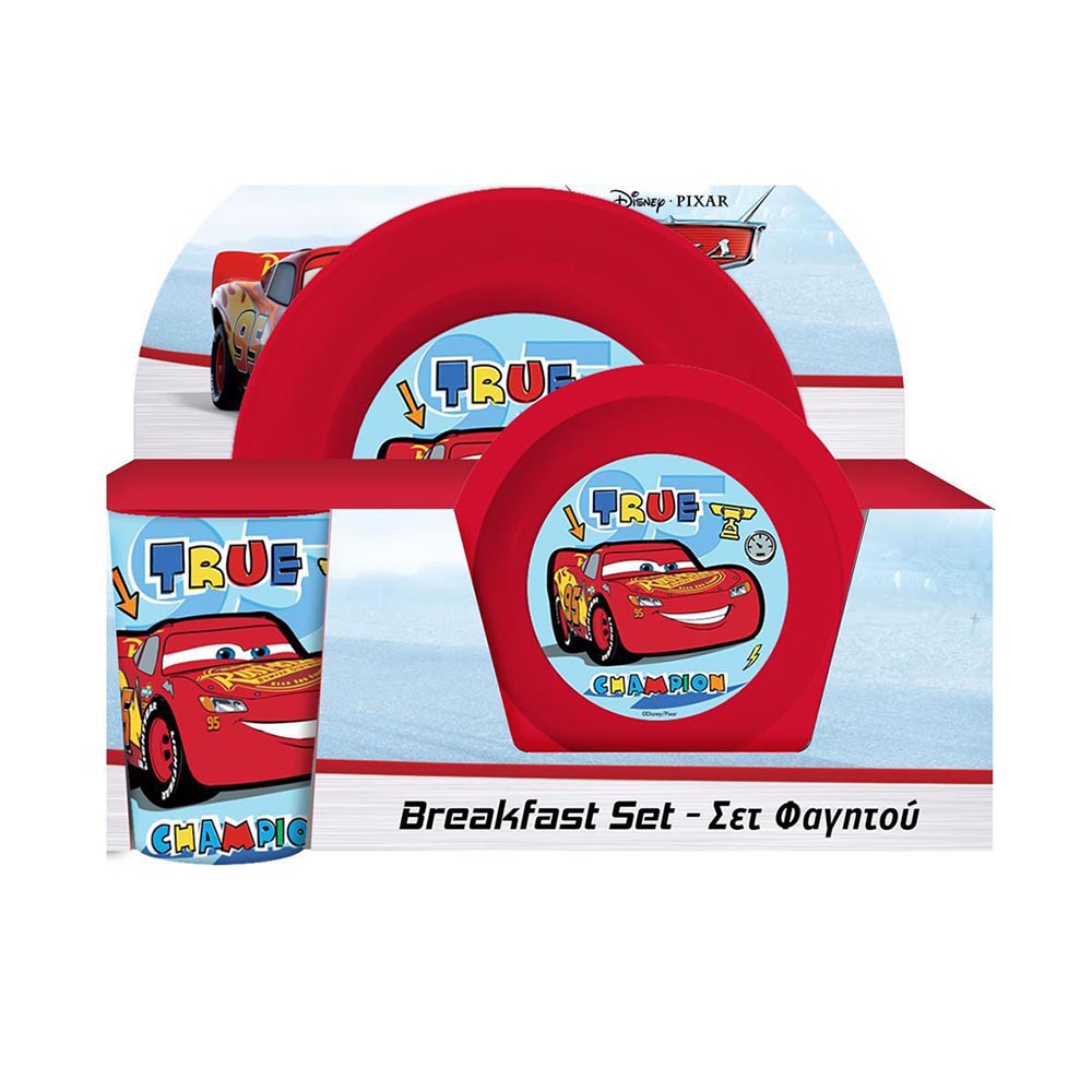 Σετ φαγητού - πρωινόυ Disney Cars πλαστικό 3 τμχ (000563783)