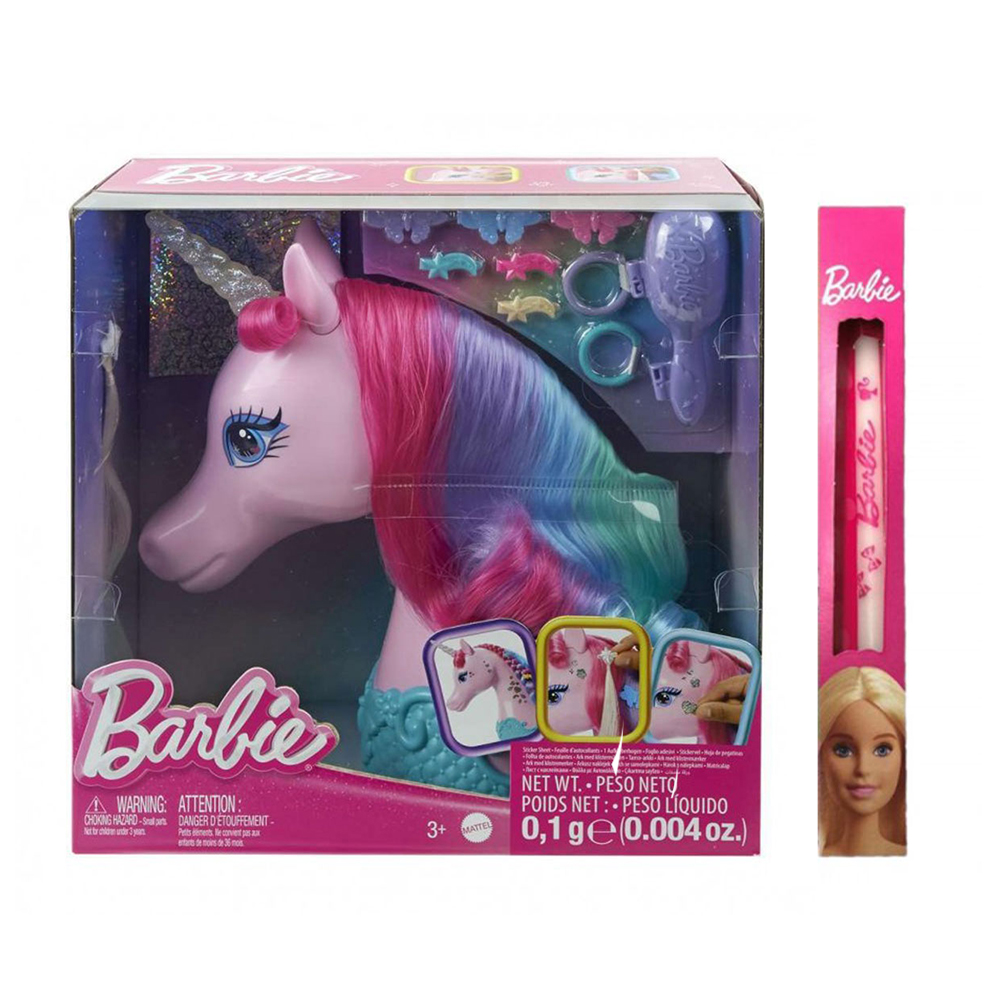 Παιχνιδολαμπάδα Barbie μοντέλο ομορφιάς Μονόκερος Mattel (HMD83Α)