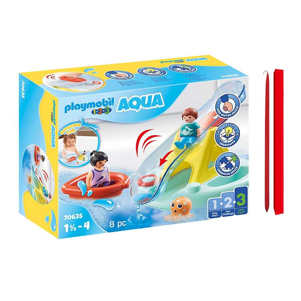 Παιχνιδολαμπάδα Playmobil 1.2.3 Aqua Νησάκι με νερό (70635A)