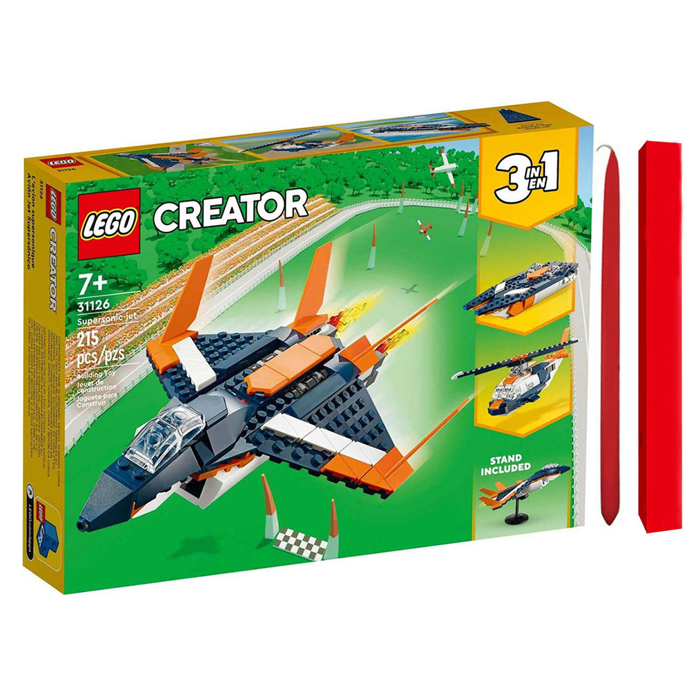 Παιχνιδολαμπάδες  Lego Creator 3-in-1: Supersonic Jet (31126A)