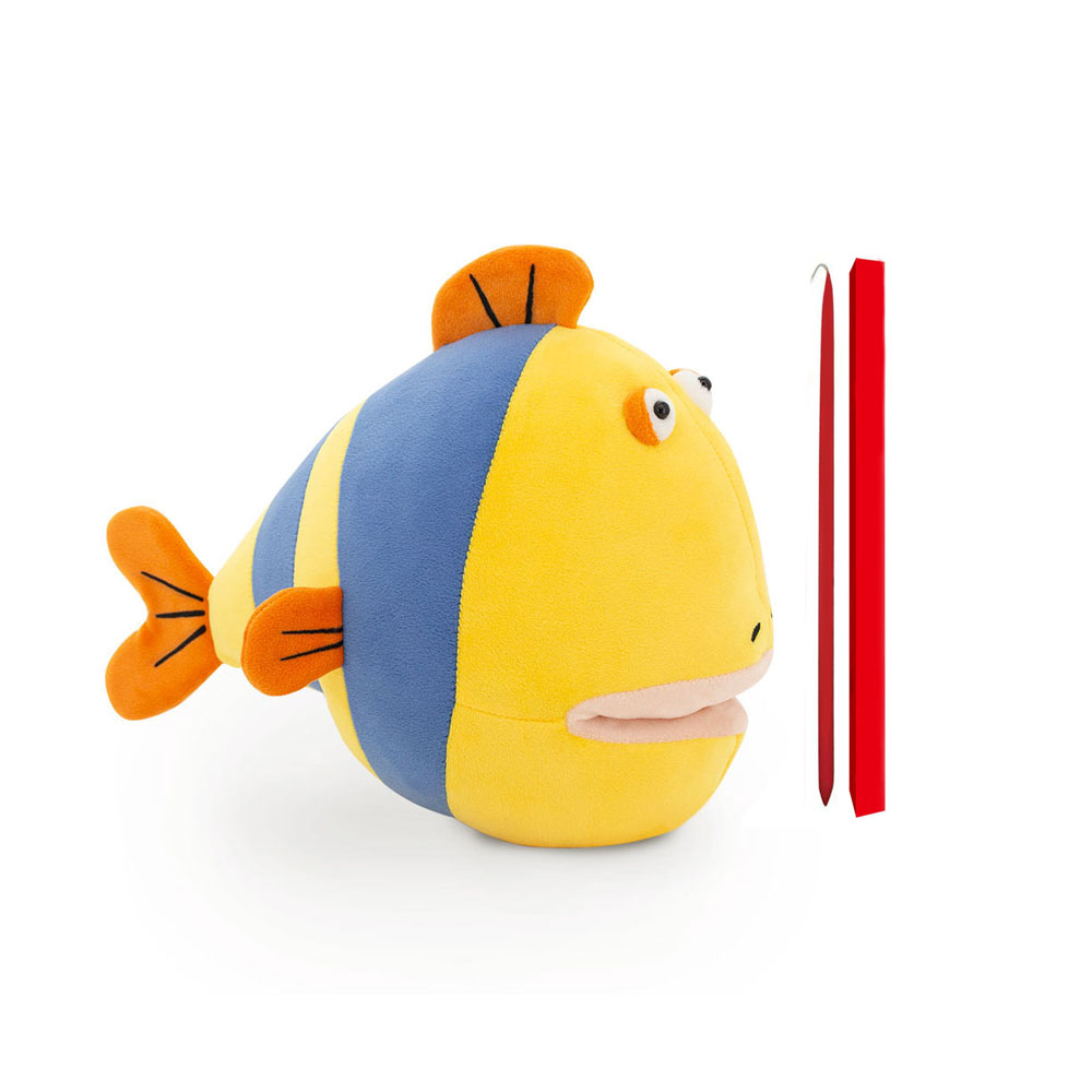 Παιχνιδολαμπάδα λούτρινο μαξιλάρι Orange toys ψαράκι 30cm (OT5003/30A)