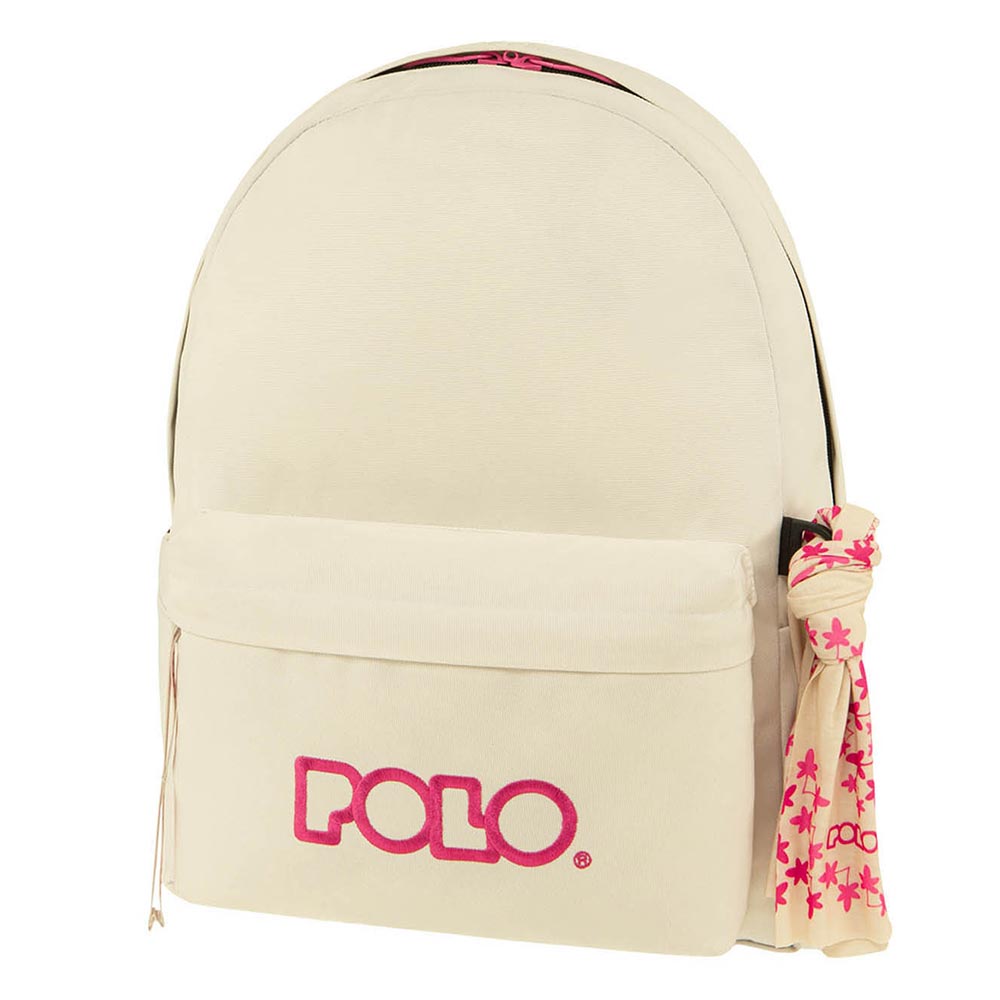 Τσάντα πλάτης Polo original scarf λευκό με ροζ 2024 (901135-2543)