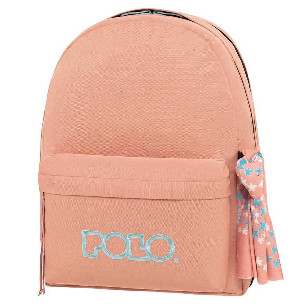 Τσάντα πλάτης Polo original double scarf craft ροζ σομόν 2024 (901235-3756)