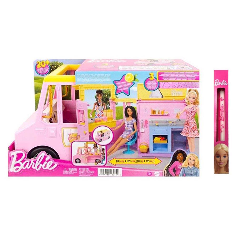 Παιχνιδολαμπάδα καντίνα για χυμούς Mattel Barbie (HPL71A)