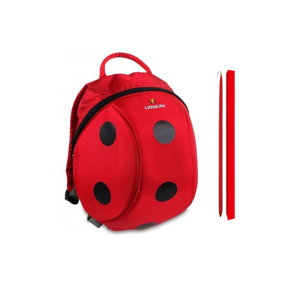 Παιχνιδολαμπάδα τσάντα πλάτης παιδική Little Life ladybird toddler πασχαλίτσα (L10239A)